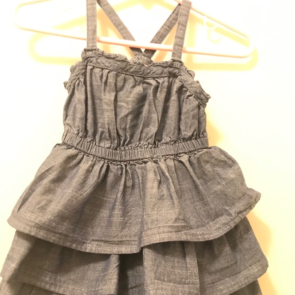Cherokee ruffled infant dress.